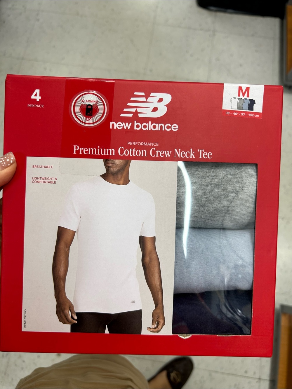 New Balance Premium Cotton Crew Neck Tee 4 pack